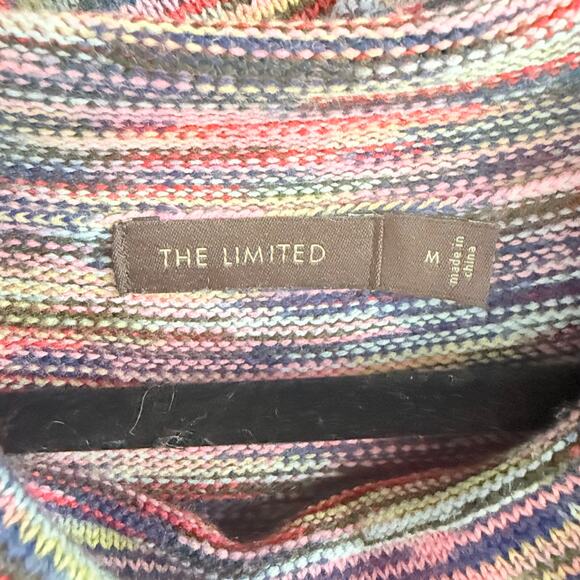 The Limited Striped Sweater Multicolor Space Dye Cowl Neck Womens M Cozy WInter - Picture 5 of 8